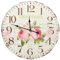 vidaXL Vintage Wanduhr Blumen Retro-Stil Wohnzimmeruhr Bürouhr Analoguhr Wand Uhr Dekouhr Küchenuhr Wohnzimmer Wandtattoo Rund 60cm