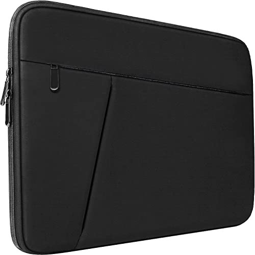 Laptop-Schutzhülle, 39,6 cm (15,6 Zoll), langlebig, stoßfest, mit Vordertasche, Aktentasche, Handtaschen, Laptop-Tasche für 15,6 Zoll HP, Dell, Acer, Asus, Notebook, Schwarz