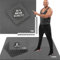 Miweba Sports Bodenschutzmatte BS100 | Sportmatte 3,175 m² - Set 8-teilig - 63,5 x 63,5 x 1,2 cm - Puzzlematte - Gymnastikmatte - Fitnessmatte - Turnmatte - Trainingsmatte - Bodenmatte (BS100 Grau)