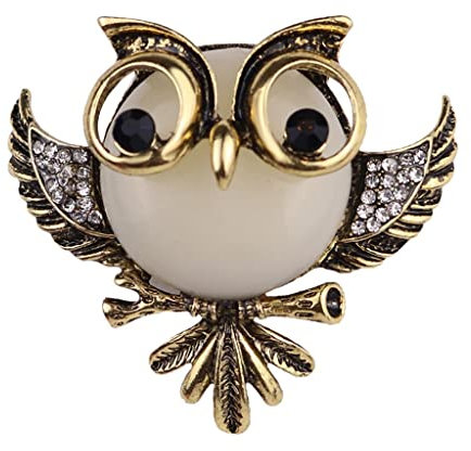 Harilla Eule Brosche Pin Vintage Bronze Revers Brosche Frauen Geschenk