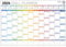Wall Planner 2025 UK - A1 Extra Large 84 x 60cm Colour Full Year Wall Planner - Family Calendar For Home, Office, Teacher Calendars & Personal Organisers - Folded Columns Edition
