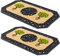 Carpido Fußmatte Beige Bäume – Sauberlauf 45x75 cm 2er Set – Türmatte Innen Bereich – Eingangsmatte überdachter Außenbereich – Kokosmatte mit Gummirand