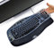 K350 MK550 MK570 Logitech Tastaturabdeckung Silikon, Tastaturabdeckung für Logitech K350 MK550 MK570 Ergonomische kabellose Tastaturen, Logitech Tastatur Skin Wasserdicht Staubdicht (Schwarz)
