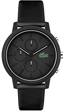 Lacoste Montre Chronographe à Quartz pour Homme avec Bracelet en Silicone Noir - 2011243