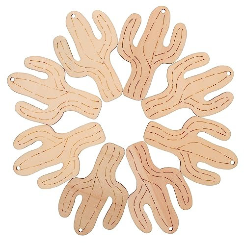 Toyvian 10er-Pack -Ornamente Aus Holz Für Weihnachtsdekoration Rustikale Heimdekoration Hängende Bastelartikel