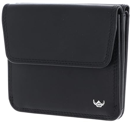 Golden Head Leder Geldbörse Polo RFID Protect Überschlagbörse 1174 Schwarz