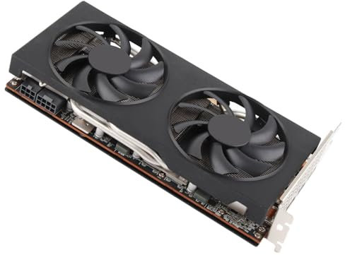 dsheng Rx5700 XT 8 Go Gddr6 256 Bits Carte Graphique Slot Carte Vidéo 4.0 Fan Stab Game 4.0 X16 4.0 Slot Fans Carte Graphique 2560 Gpu Pcie Double Fans Jouant au Jeu Fan Fan Play Game