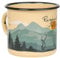 MUGSY Respect Nature | Taza esmaltada beige | diseño exterior | taza de esmalte resistente y ligera para camping y senderismo | taza de café retro de 330 ml