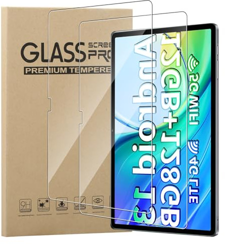 MEMELOKA Schutzfolie für TECLAST M50/M50S/M50HD/M50 Pro/M50 Plus, 2 Stück [Hohe Empfindlichkeit][Anti-Bläschen][Anti-Fingerabdruck] 9H Härte Anti-Kratzen Gehärtetes Glas Displayschutz