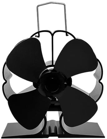 Tedious Holzofenventilator, Kaminventilator mit geräuschlosem Betrieb, Nicht elektrischer, leiser, umweltfreundlicher, wärmebetriebener Ofenventilator für Holzöfen und Heizungen