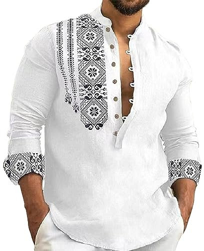 Deals of The Day Chemise Hippie Homme Manche Courte Tenue Boheme Chic Homme Mariage Chemise Dinosaure Homme Chemise Homme Blanche Lin Chemise Homme Manches Longues Lin Big Deal Days