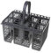 GDE - Panier à couverts noir pour Lave-vaisselle compatible Hotpoint C00257140, C00386607