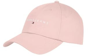 Tommy Jeans Damen Tjw Linear Logo 6 Panel Cap Aw0Aw16868 Verschluss, BEIGE (Delicate Pink), OS