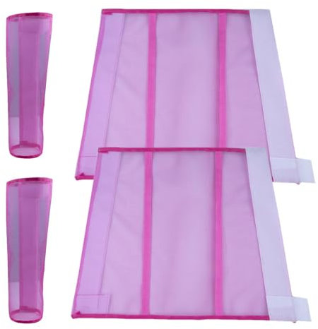 Sollee Pferdegamaschen 4er-Set, Fliegengamaschen für,Wiederverwendbare Fliegengamaschen für 4 Stück - Atmungsaktive Design-Pferdestiefel, Fliegengamaschen für, Fliegenschutz für