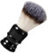 BELLIFFY 1pezzi Pennello Per Barba Portatile Con Manico Resina e Setole Nylon Strumento Di Bellezza Semplice Per Uomini Per La Della Barba e Styling Colore Nero
