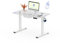 FLEXISPOT Bureau Assis Debout, Une Pièce 100x60cm, Bureau Debout Réglable en Hauteur Électrique, Panneau de Contrôle à Fonctions Mémoires, Assemblage Facile(Blanc+ Blanc)