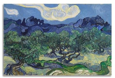 Vincent Van Gogh Kunstwerk (Olivenbäume 2), dekoratives Poster, Wandkunst, Gemälde, Leinwand, Wohnzimmerdrucke, Schlafzimmer, Dekoration, Kunstwerke, 20 x 30 cm