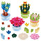 Baker Ross FN411 Potted Plants Building Bricks - Pack of 4, Party Bag Fillers for Kids, Building Kits for Kids