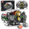 Mould King 10181 Technik Boxermotor Klemmbausteine Bausatz,Motor Technologie Sportwagen Elektromotorantrieb Kit Enthält Motor und Batteriekasten (2375 Teile+)