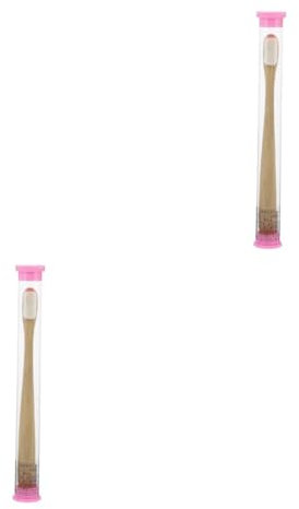 minkissy 2stücke Reise-zahnbürste Für Erwachsene Mit Weichen Borsten Umweltfreundliche Zahnpflege Für Gesunde Zähne Und Zahnfleisch Praktisch Für Unterwegs