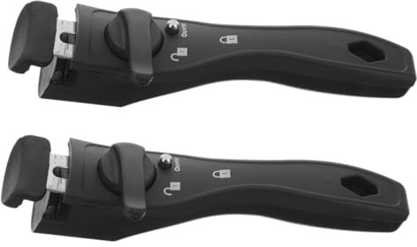 EXHUMKY 2piezas Mango De Olla Antideslizante Asa Desmontable Para Sartenes y Ollas Manejo Seguro y Cómodo Compatible Cocinas De Inducción y Gas