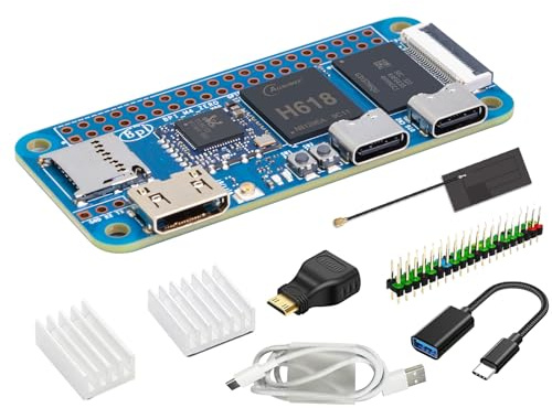 youyeetoo Banana Pi BPI-M4 Zero Einplatinencomputer, 4G RAM 32G eMMC, 1.5GHz Allwinner H618 Quad-Core CPU, Unterstützung 4K Display Run Ubuntu (Ohne SD-Karte,Ohne Metallgehäuse)