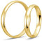 mosa & co. - Trauringe Gold 333 Gelbgold 3 mm + 3 mm massiv - Modell: Classic poliert - mit Echtheitszertifikat, Schmuckbox und kostenloser Gravur