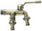 Tocca dell'acqua, rubinetto per lavatrice 1-in-2-out -20-120 ℃ rubinetto dell'acqua in ottone con due valvole sostituzione del vintage per giardino, balcone, 1/2 ingresso e uscita