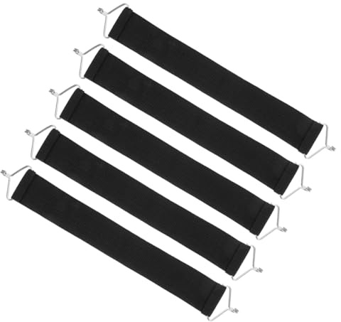 GETAJGHSD Verstärkungsgurt für Liegestühle 5 Stück Schwarze Anti Riss Gurte zur Stabilisierung von Gartenliegen und Relaxsesseln
