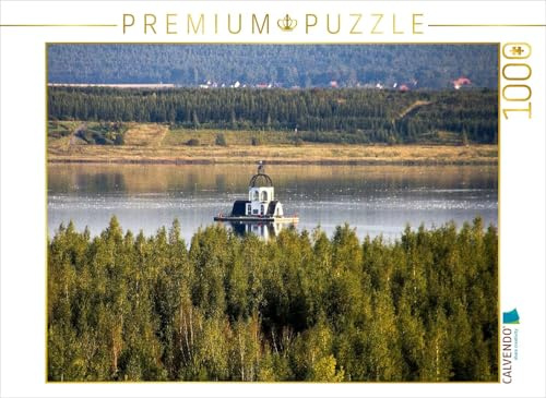 Puzzle · EIN Motiv aus dem Kalender VINETA | VINETA, die schwimmende Kirche auf dem Störmthaler See bei Leipzig · 1000 Teile · Lege-Größe 64 × 48 cm · CALVENDO Puzzle