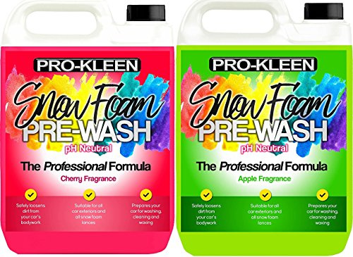 Pro-Kleen Snow Foam Pre-Wash 5L (Cherry) 5L (Apple) pH Neutral