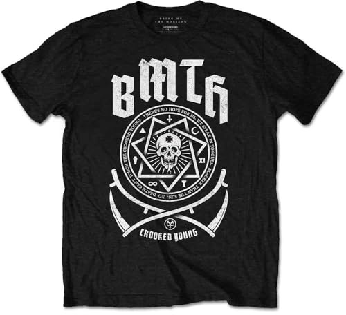 Rock Off Officially Licensed Products Men's Bring Me The Horizon Crooked T - Shirt