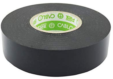 10 cintas aislantes negras 19 mm x 25 m Cablo adhesivo eléctrico eléctrico 19 mm 25 m