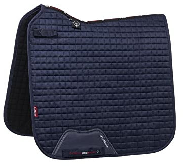 LeMieux Prosport Suede Dressage Square Dressur-Sattelpolster, Navy, XL