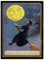 Nacnic Vintage Poster Hexe fliegt. Blätter für Interieur mit klassischen und antiken Werbebildern zu dekorieren. Gemälde Retro-Dekor. A4-Format