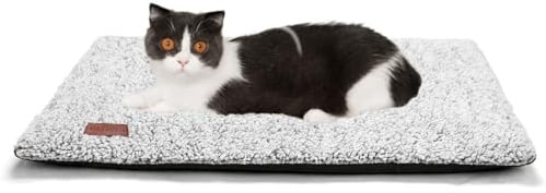 Self Warming Cat Bed Self Heating Cat Dog Mat 24 x 18 inch Extra Warm Thermal Pet Pad for Indoor Outdoor Pets with Removable Cover Non-Slip Bottom Washable Non Electric
