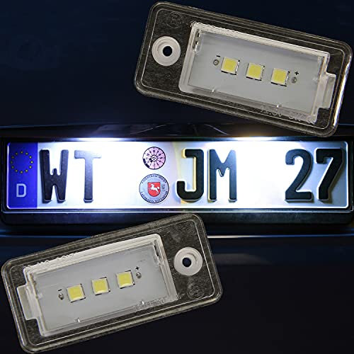 LED Kennzeichenbeleuchtung von Recambo passend für Audi A5 8F Cabrio | A8 D4 8H | Q7 8L