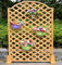 llxyzrzbhd Scherengitter Holz Rankhilfe Holzgitter Rankgitter Holz Holz Outdoor Indoor Netzwerk Gitter Holzzaun Abgeschnitten Trennwand Pflanzen Blumenständer Fechten Dekoration Bogenzaun (90X110cm)