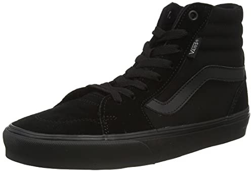 Vans Herren Filmore Hi Sneaker, Suede Canvas Black Black, 48 EU