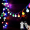 Augone Globe String Lights Waterproof, 15M/49Ft 120 LED Fairy Lights Plug in, 8 Modes Christmas Lights Outdoor/Indoor, Garden Lights for Patio, Gazebo, Party Decorations (Multi-Colored, 120LED)