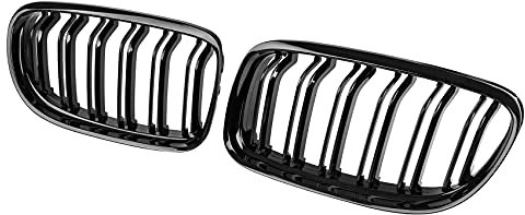 DOCAS Rejillas delanteras para capó riñón para 3er E90 2009-2012 Negro Brillante