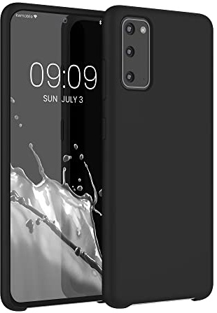 kwmobile Handyhülle für Samsung Galaxy S20 Hülle - Case Silikon - Kabelloses Laden - Schutzhülle Cover in Schwarz