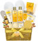 ArioseMonde - Coffret cadeau bain et corps, panier cadeau spa de luxe pour la maison, parfum miel amande, ensemble de bain, cadeaux de soins