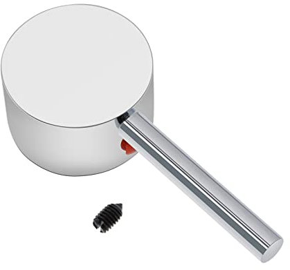 Poignée à Levier de Robinet avec Bouton Marqué Chaud/Froid pour Robinet à Poignée avec Cartouche de 35mm de Diamètre Poignée de Rechange 9x9cm