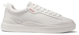 HUGO Mens Blake Tenn Cupsole Trainers in Smooth Leather Size