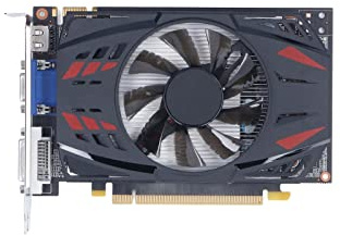 Septpenta GTX550TI Grafikkarte, 4K HDR 1,5 GB GDDR5 192 Bit 3400 MHz Hauptfrequenz Desktop Computer Grafikkarte, Dual Lüfter 783 MHz Kernfrequenz für Spiele Im Home Office