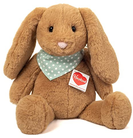 Teddy Hermann Herzekind 93931 Häschen Milou Hase 32 cm, Kuscheltier, Plüschtier