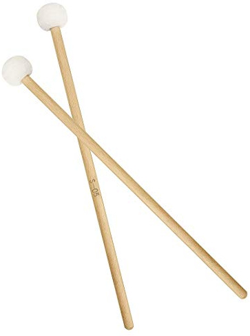 2 Pieces Double Drum Cymbal Mallet Hammer Sticks Mallets Rods Felt Hammer 385mm