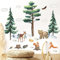 Wandtattoo Kinderzimmer Tiere safari Waldtiere Wandsticker für Junge Mädchen Baby Schlafzimmer Wanddeko