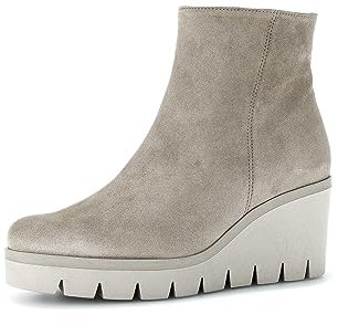 Gabor Damen Keilstiefeletten, Frauen Stiefeletten,Wechselfußbett,Best Fitting,Wedge Heel,warm,gefüttert,Winter,Kiesel (dust),40.5 EU / 7 UK